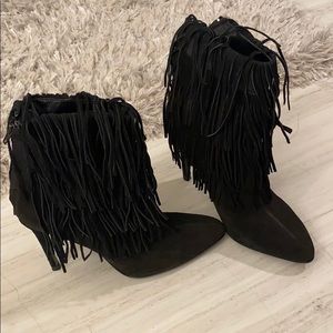 Zara fringe boots